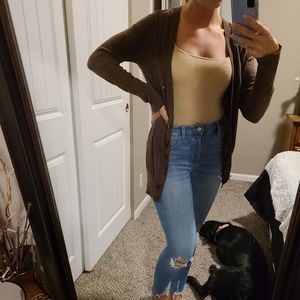 Brown cardigan from Target